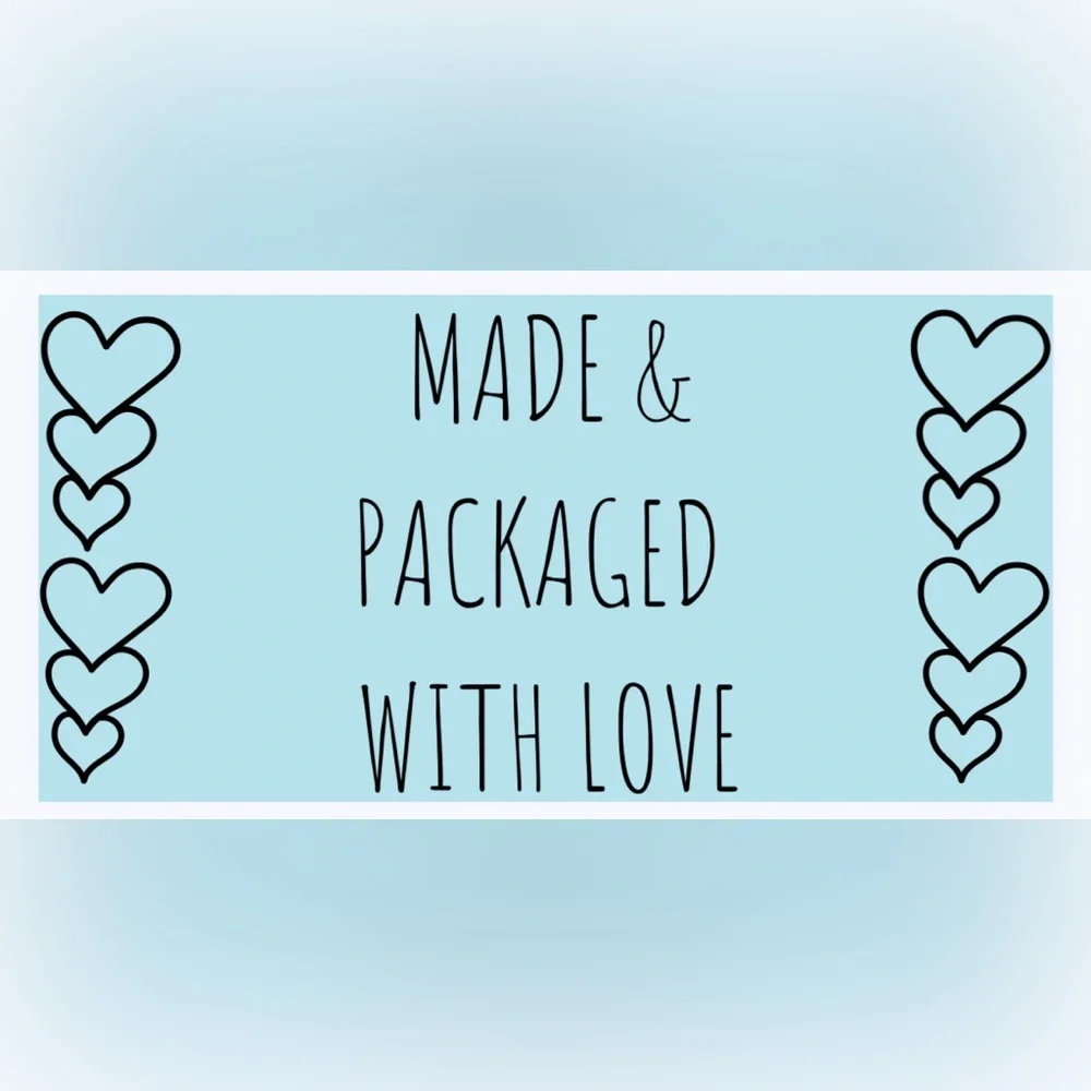 30 STICKERS - 2” x 1” - MADE & PACKAGED ‘WITH LOVE’